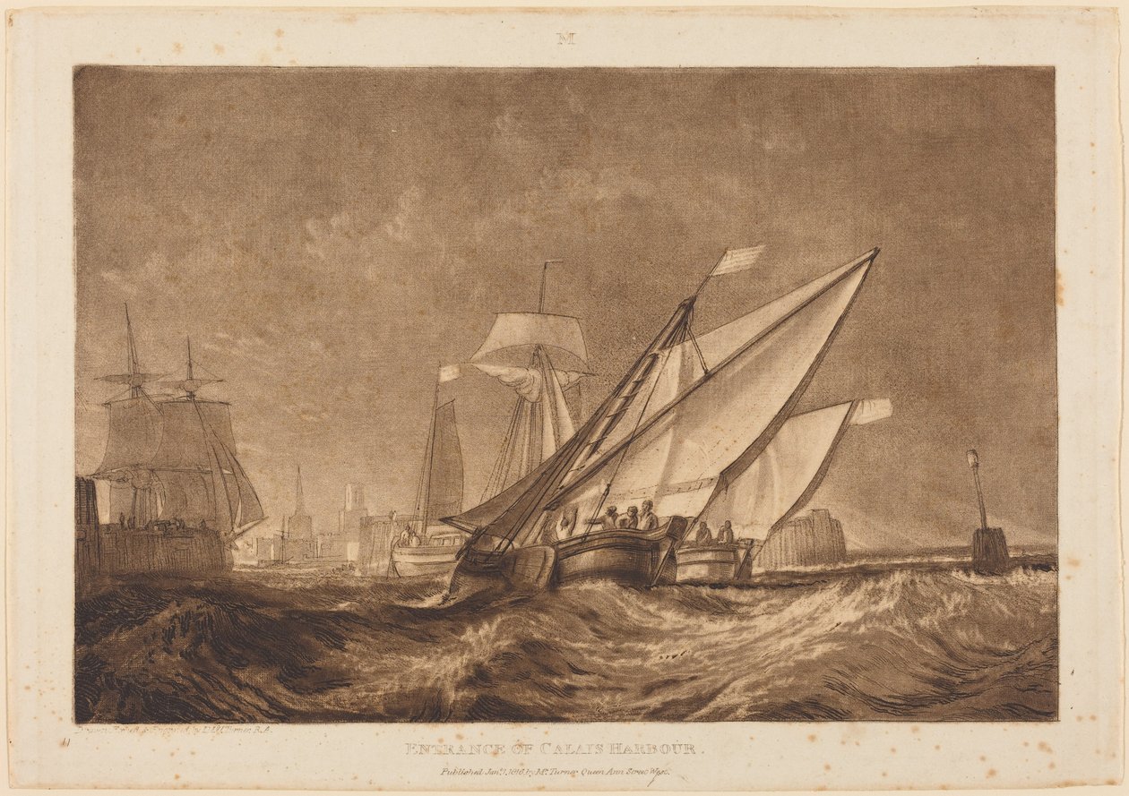 Ingresso del porto di Calais da Joseph Mallord William Turner