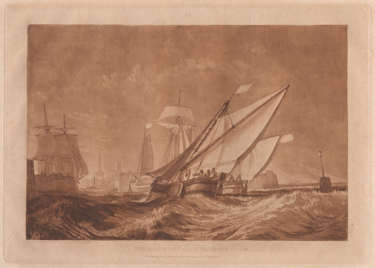 Ingresso del porto di Calais da Joseph Mallord William Turner