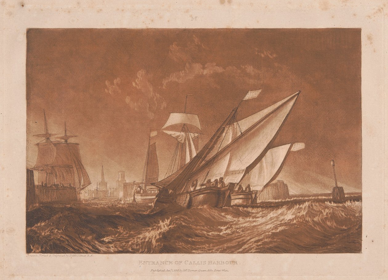 Ingresso del porto di Calais da Joseph Mallord William Turner