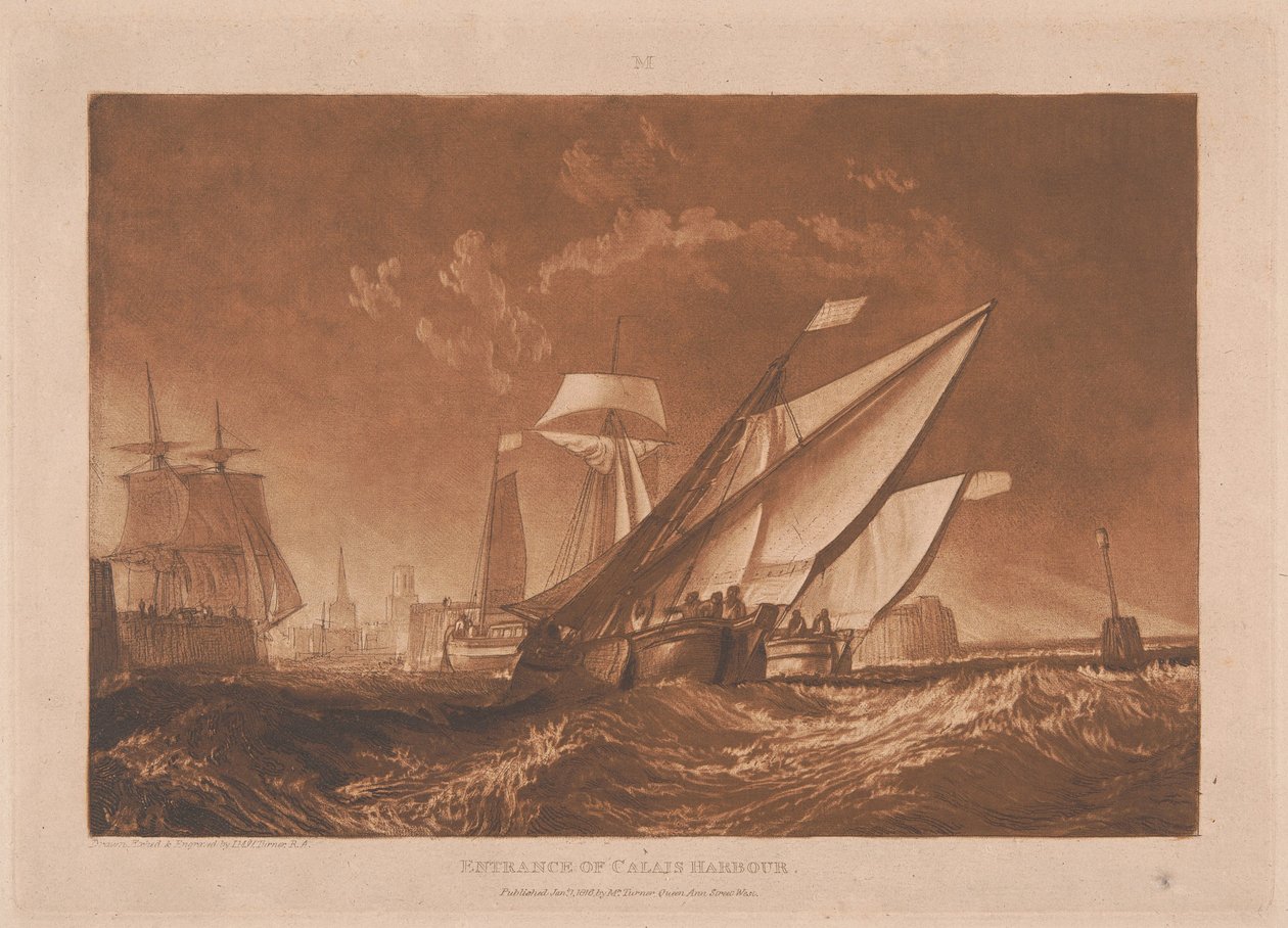 Ingresso del porto di Calais da Joseph Mallord William Turner