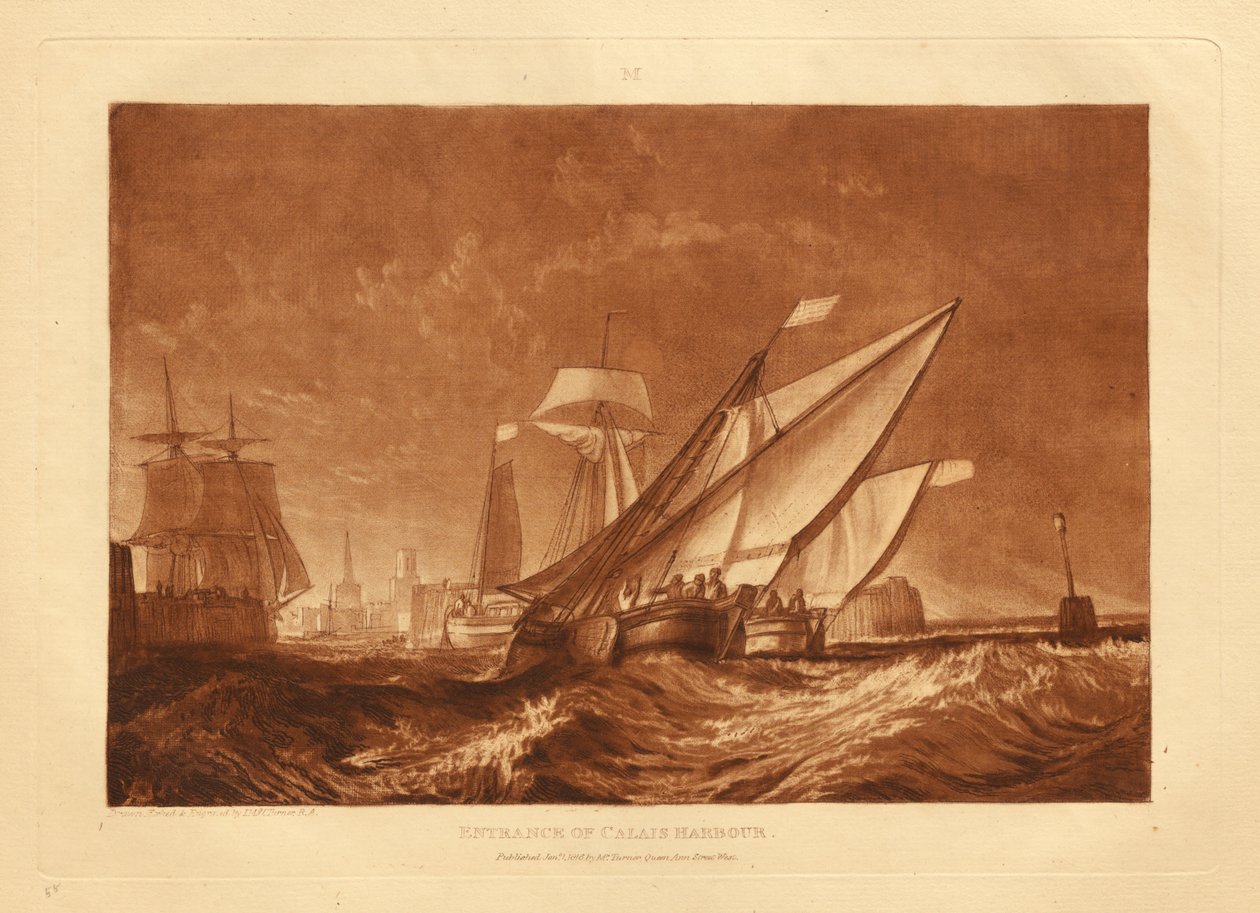 Ingresso del porto di Calais da Joseph Mallord William Turner