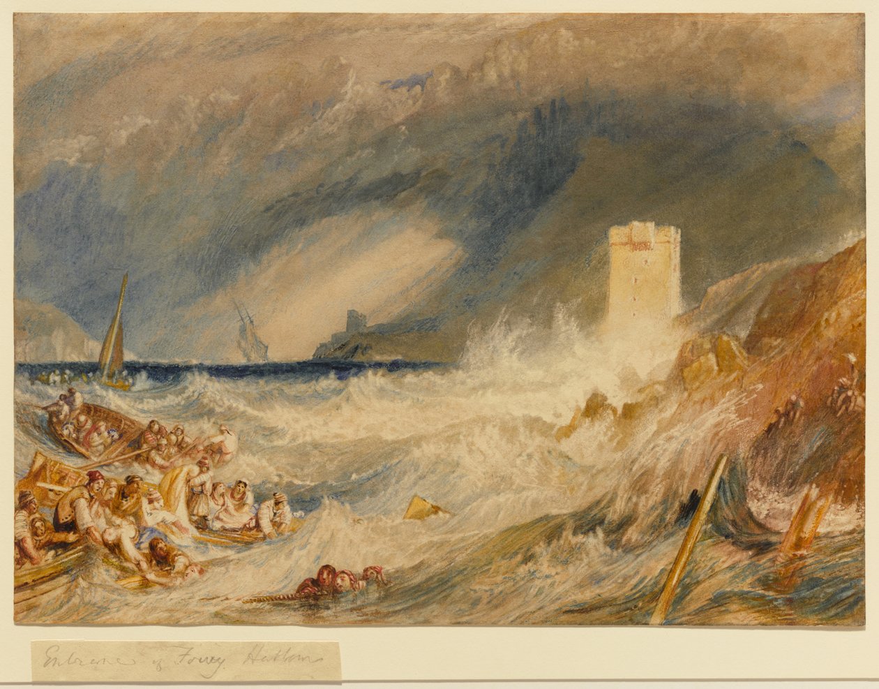 Ingresso al porto di Fowey, Cornovaglia da Joseph Mallord William Turner