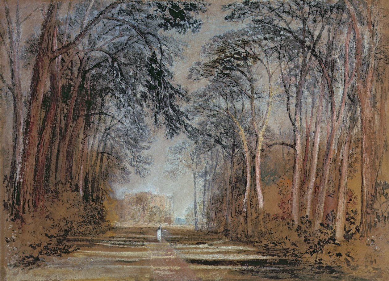 Viale Farnley, Farnley Hall, Yorkshire da Joseph Mallord William Turner