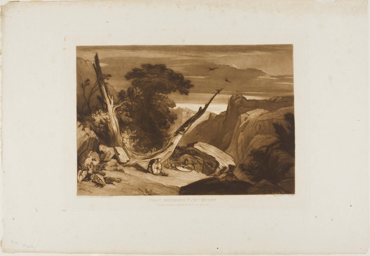 Da La regina delle fate di Spenser, tavola 36 del Liber Studiorum da Joseph Mallord William Turner