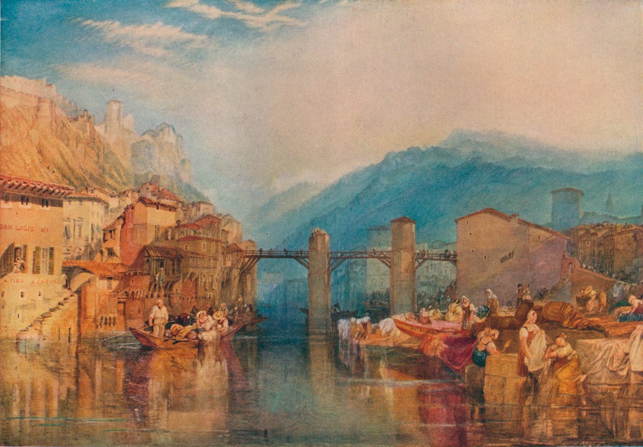 Ponte di Grenoble, 1824 da Joseph Mallord William Turner