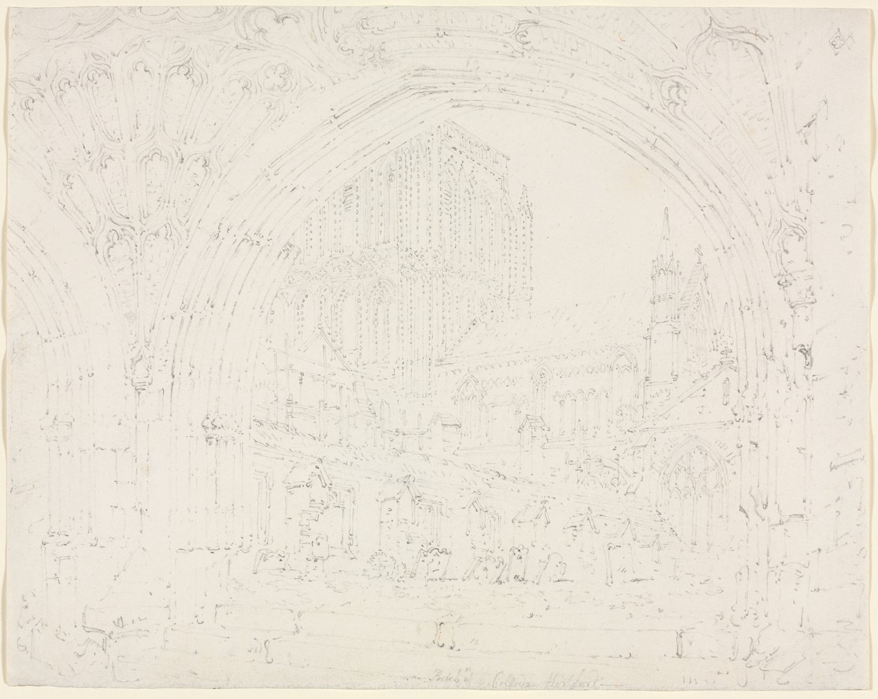 Cattedrale di Hereford da Joseph Mallord William Turner