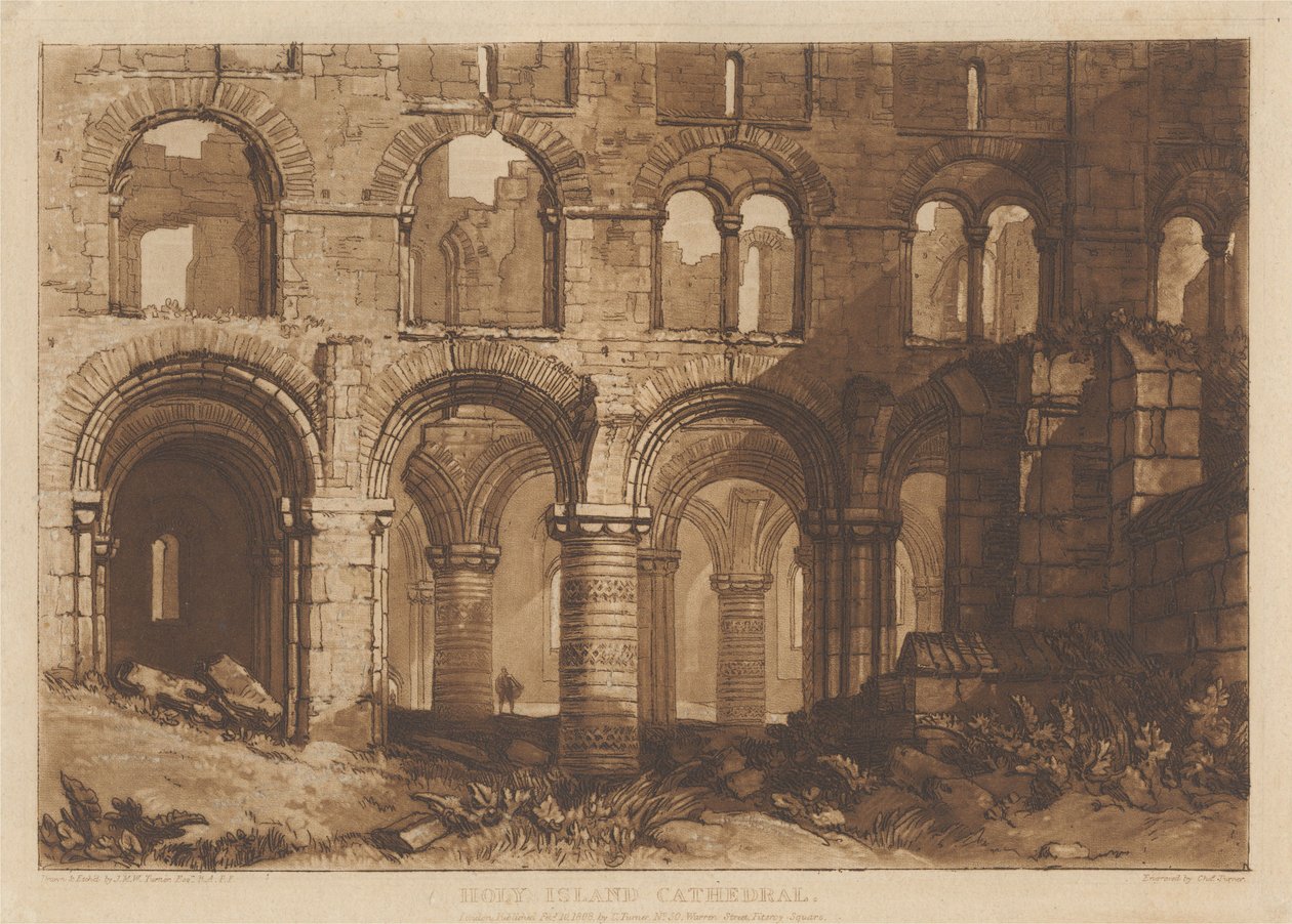 Cattedrale di Holy Island da Joseph Mallord William Turner