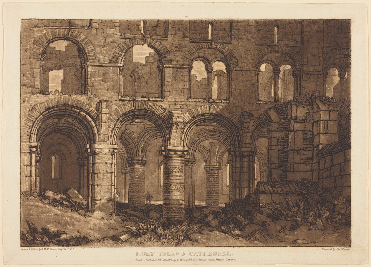 Cattedrale di Holy Island da Joseph Mallord William Turner