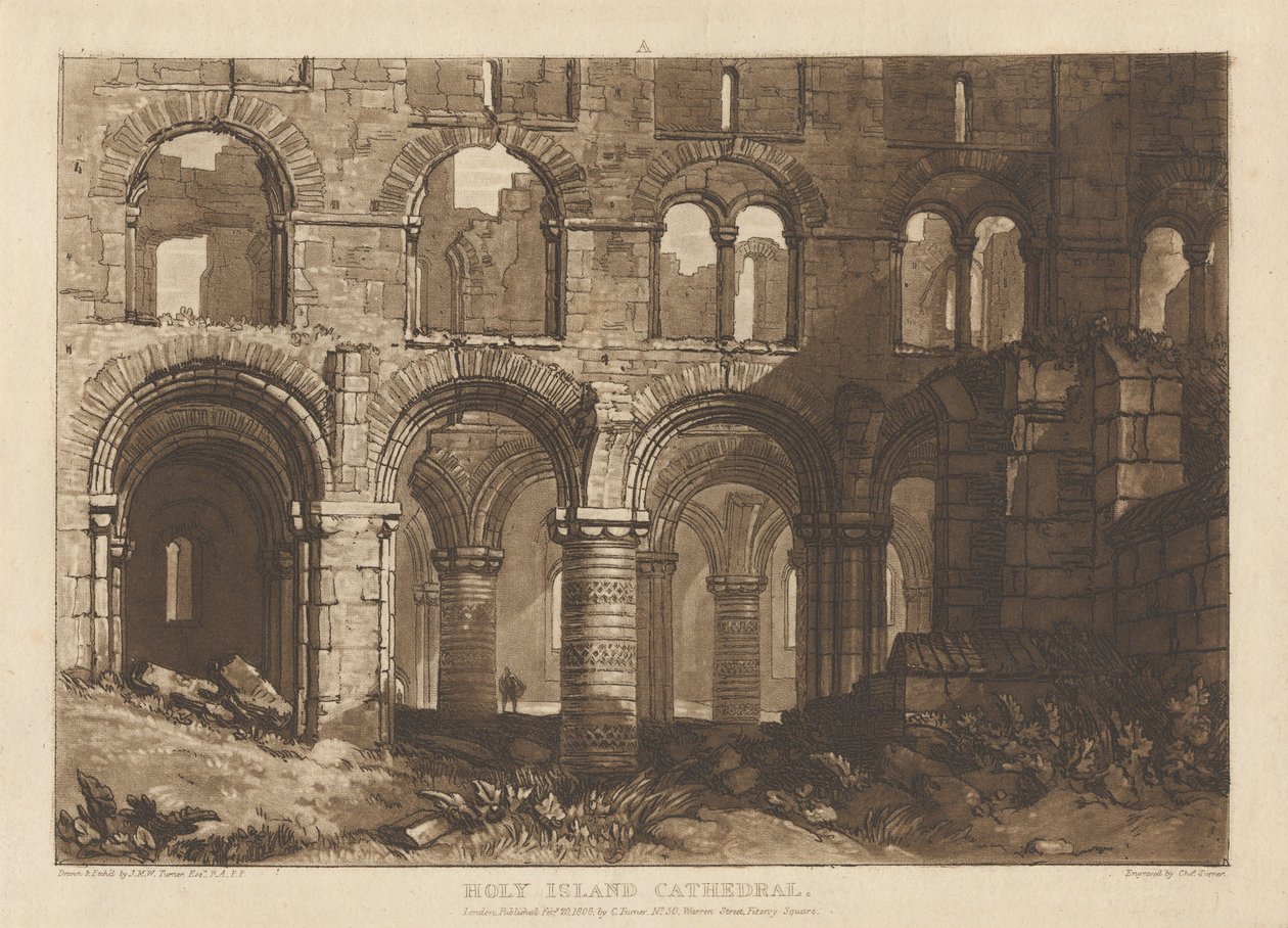 Cattedrale di Holy Island da Joseph Mallord William Turner