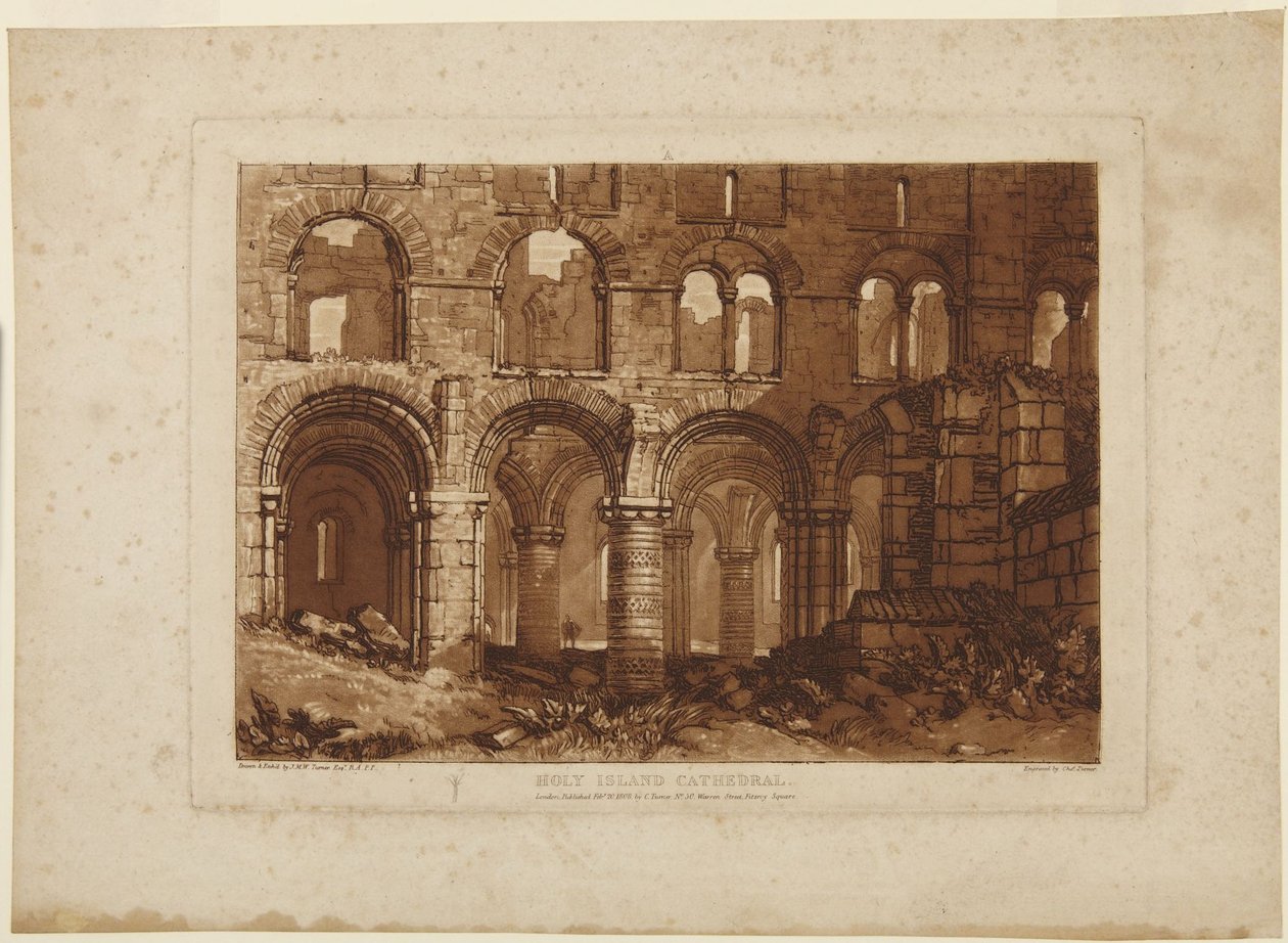 Cattedrale di Holy Island da Joseph Mallord William Turner