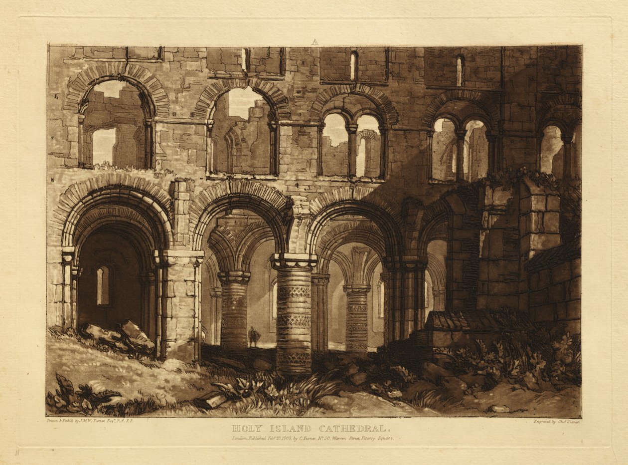 Cattedrale di Holy Island da Joseph Mallord William Turner