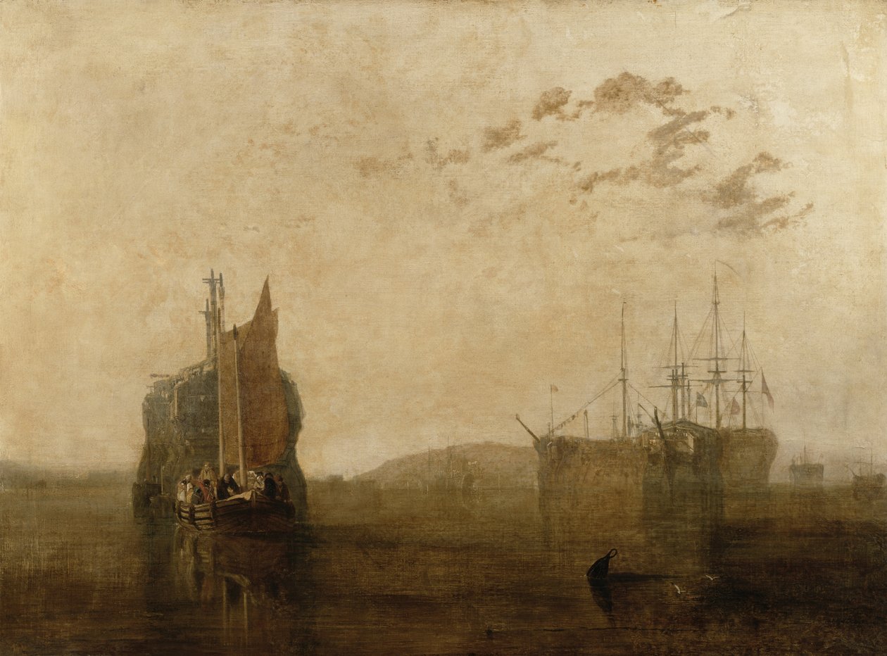 Hulks sul Tamar, c.1812 da Joseph Mallord William Turner