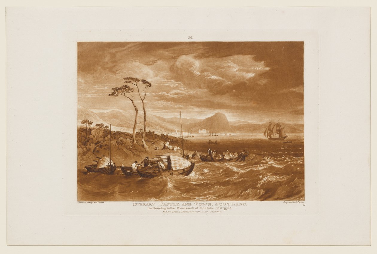 Castello e città di Inveraray da Joseph Mallord William Turner
