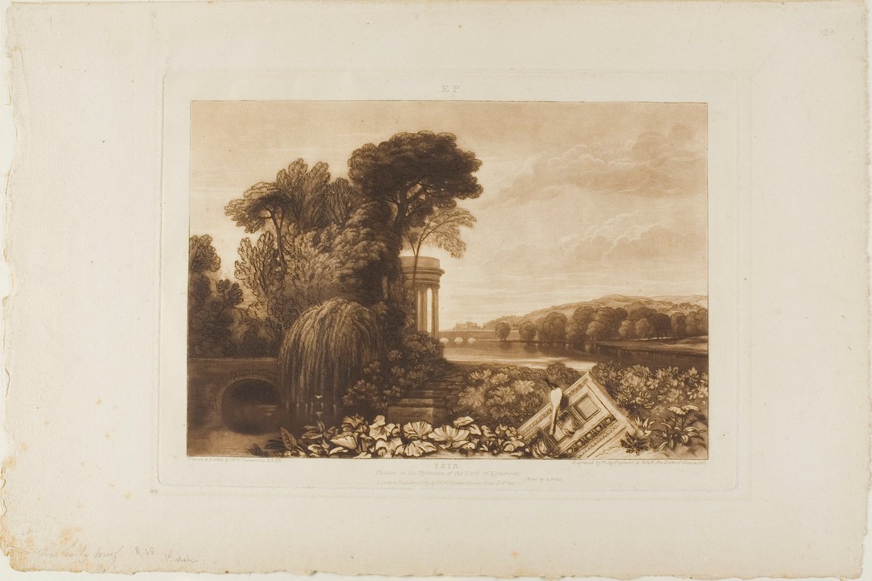 Iside, tavola 68 da Liber Studiorum da Joseph Mallord William Turner