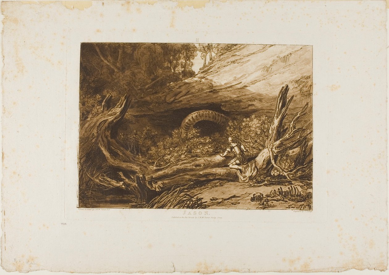 Giasone, tavola 6 da Liber Studiorum da Joseph Mallord William Turner