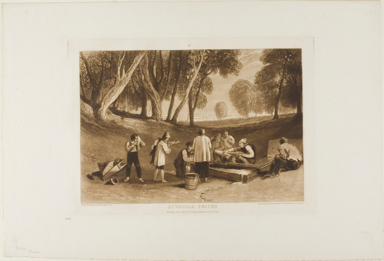 Trucchi giovanili, tavola 22 da Liber Studiorum da Joseph Mallord William Turner