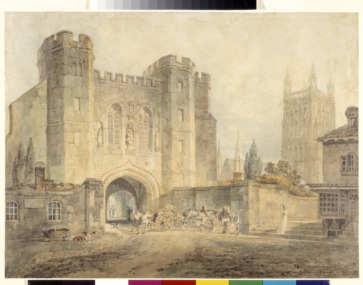 Porta di Re Edgar, Worcester da Joseph Mallord William Turner