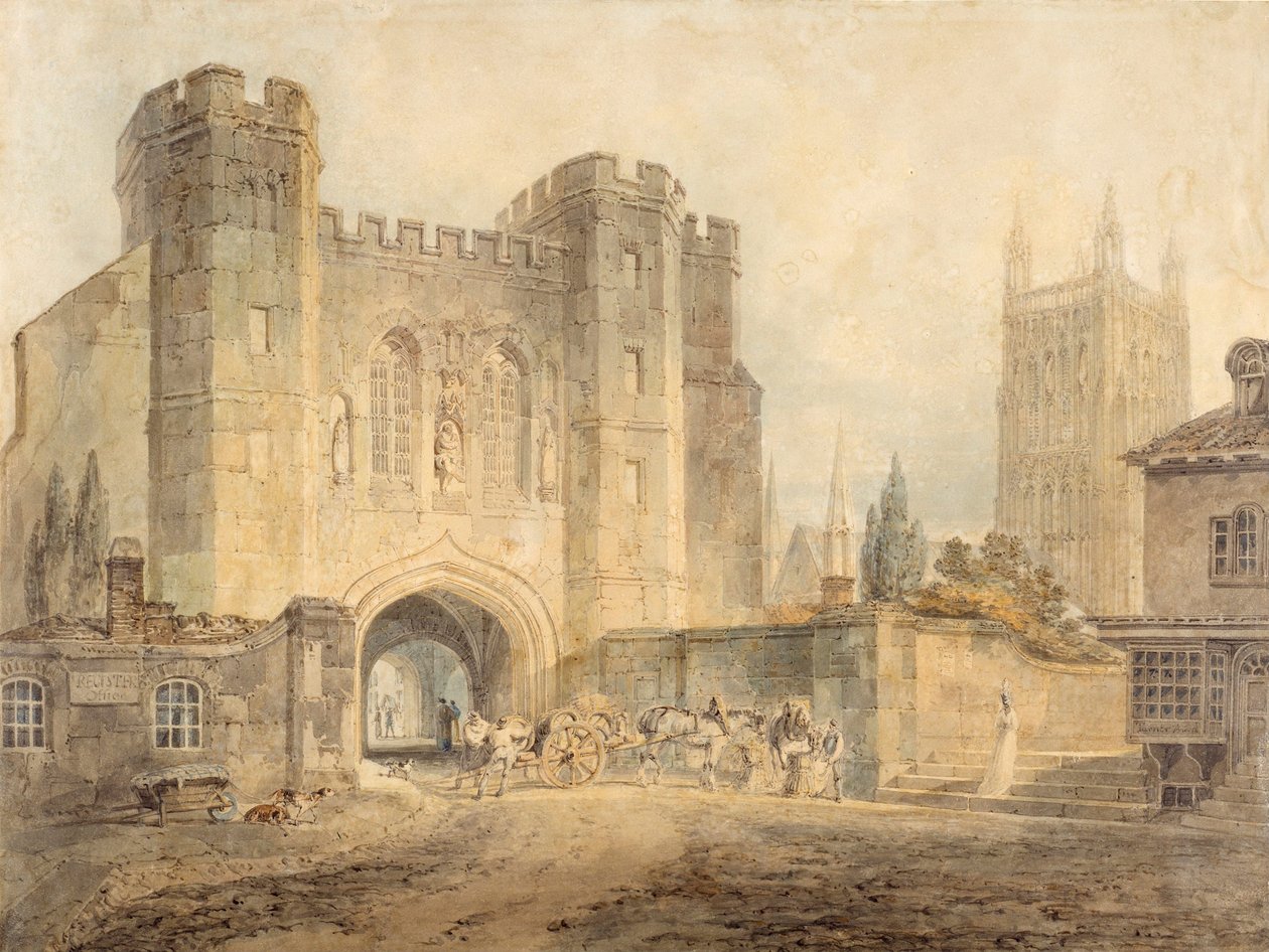 La Porta del Re Edgar, Worcester da Joseph Mallord William Turner