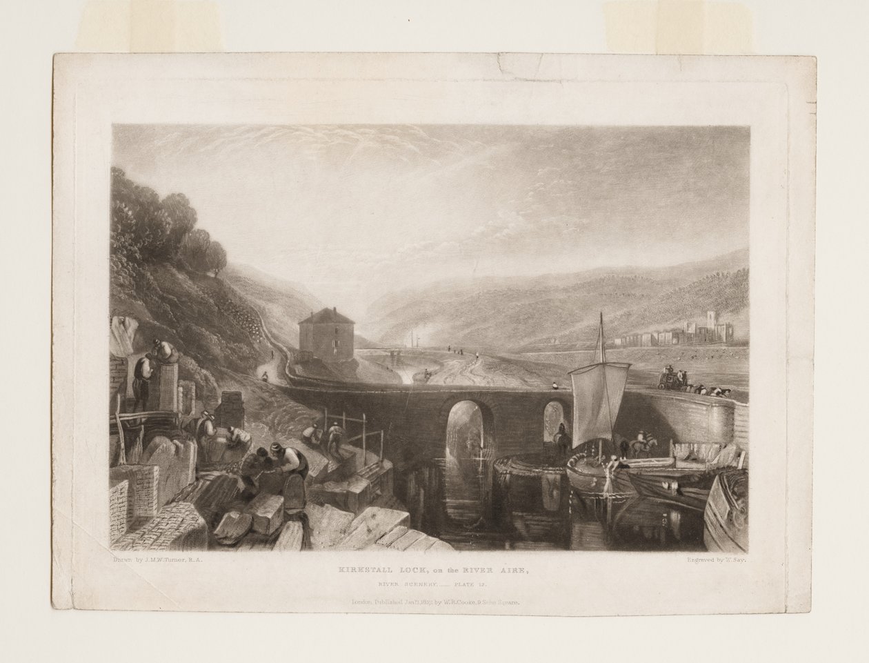 Chiusa di Kirkstall sul fiume Aire da Joseph Mallord William Turner