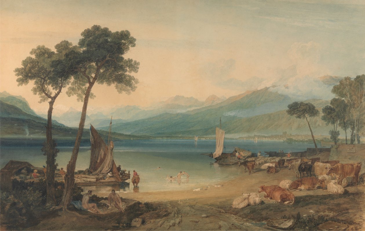 Lago di Ginevra e Monte Bianco da Joseph Mallord William Turner