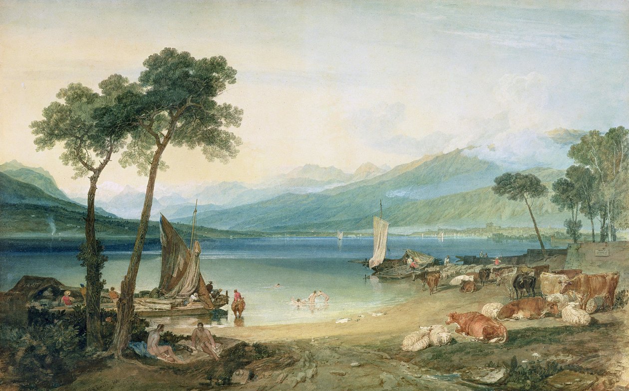 Lago di Ginevra e Monte Bianco da Joseph Mallord William Turner
