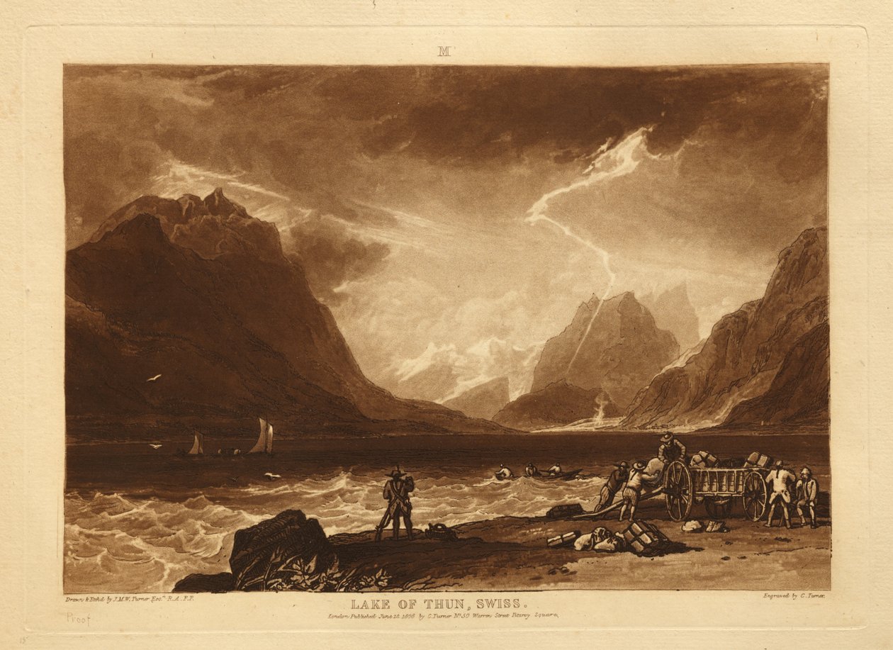 Lago di Thun da Joseph Mallord William Turner