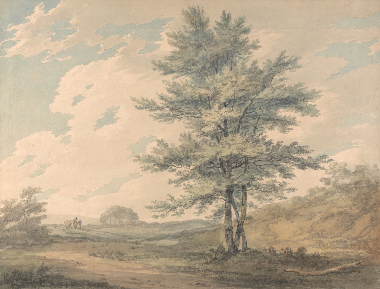 Paesaggio con alberi e figure da Joseph Mallord William Turner