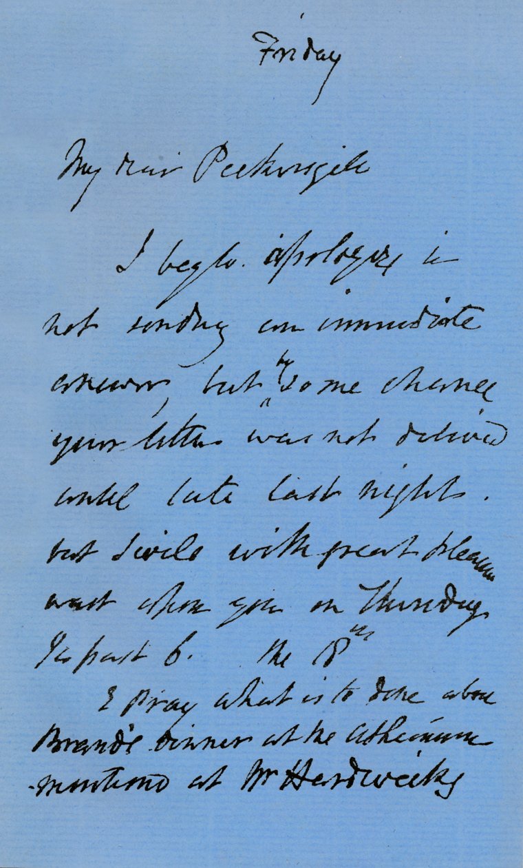 Lettera di JMW Turner, c1840 1904 da Joseph Mallord William Turner