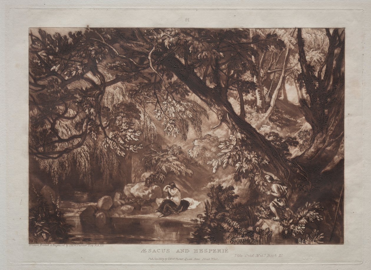 Liber Studiorum: Aesacus e Hesperie da Joseph Mallord William Turner