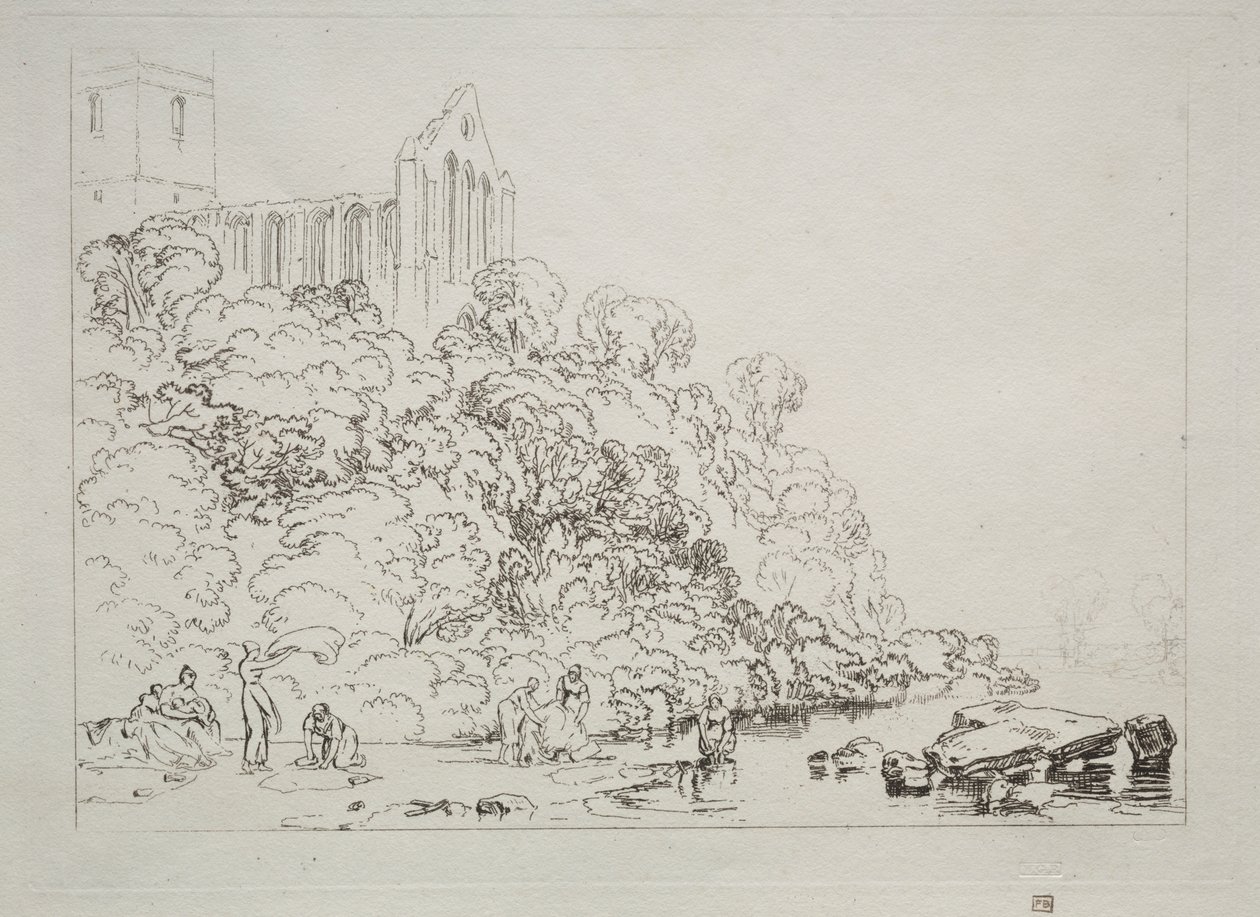 Liber Studiorum: Abbazia di Dumblain, Scozia da Joseph Mallord William Turner