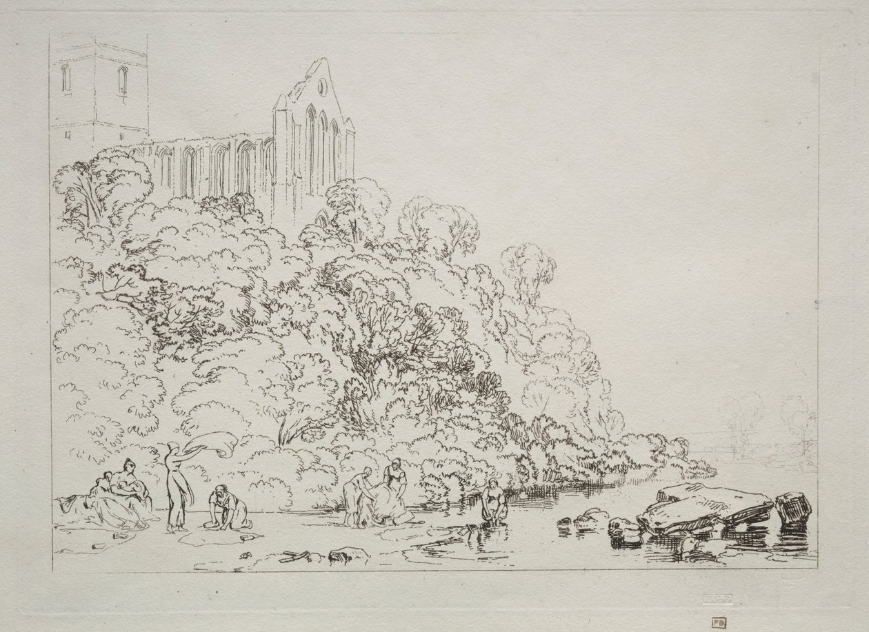 Liber Studiorum: Abbazia di Dumblain, Scozia da Joseph Mallord William Turner