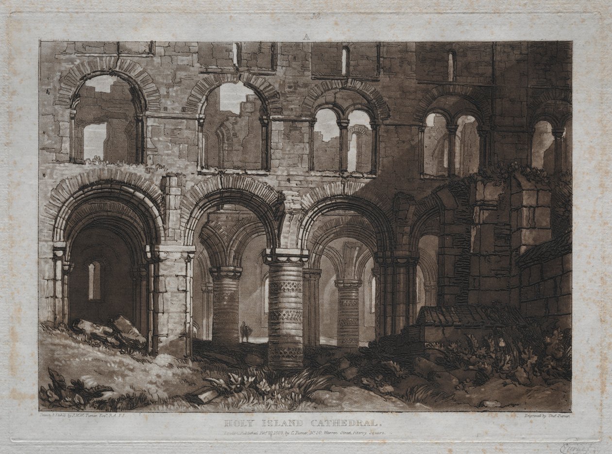 Liber Studiorum: Cattedrale di Holy Island da Joseph Mallord William Turner