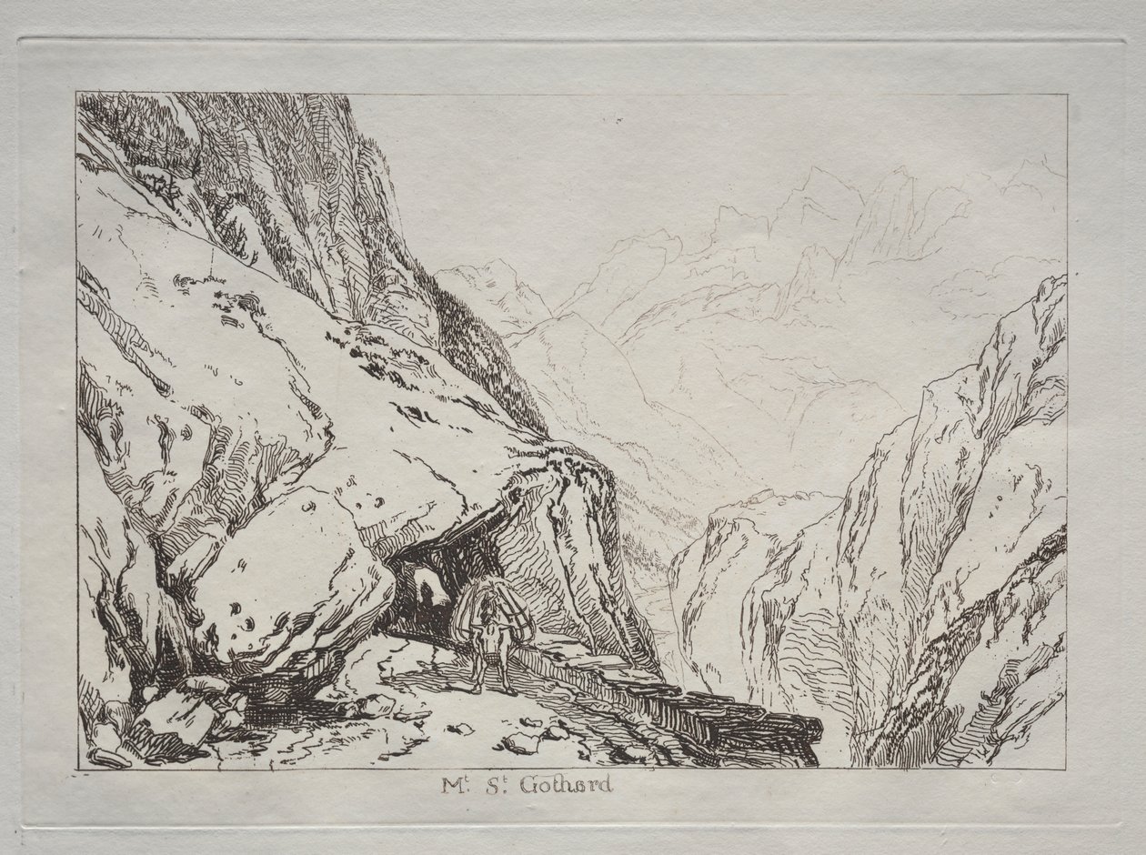 Liber Studiorum: Monte San Gottardo da Joseph Mallord William Turner
