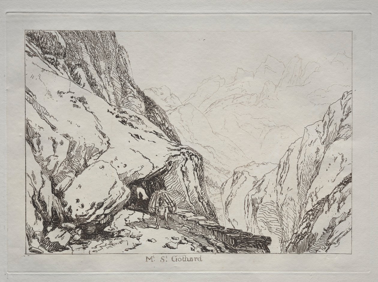 Liber Studiorum: Monte San Gottardo da Joseph Mallord William Turner