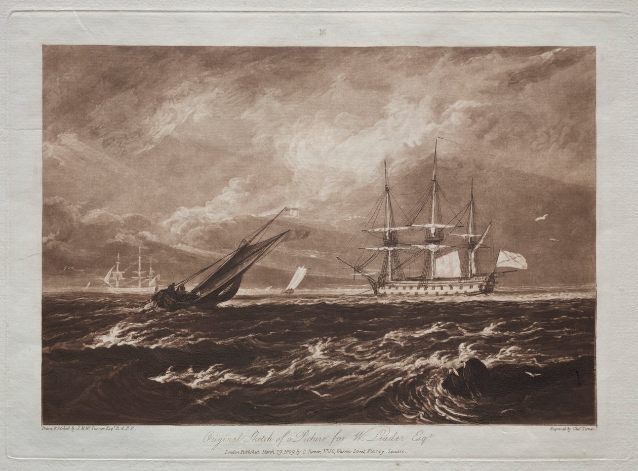 Liber Studiorum: Il capo del paesaggio marino da Joseph Mallord William Turner