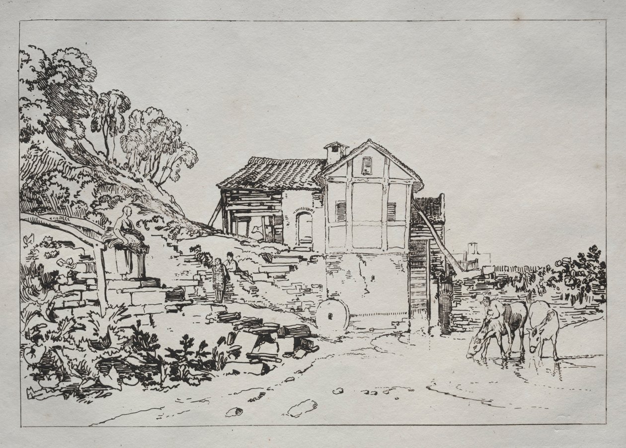 Liber Studiorum: Mulino ad acqua da Joseph Mallord William Turner