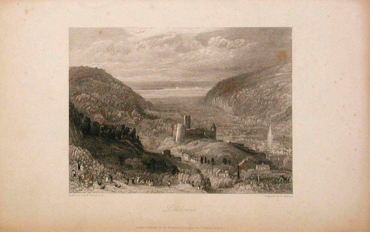 Lillebonne, castello e torre da Joseph Mallord William Turner