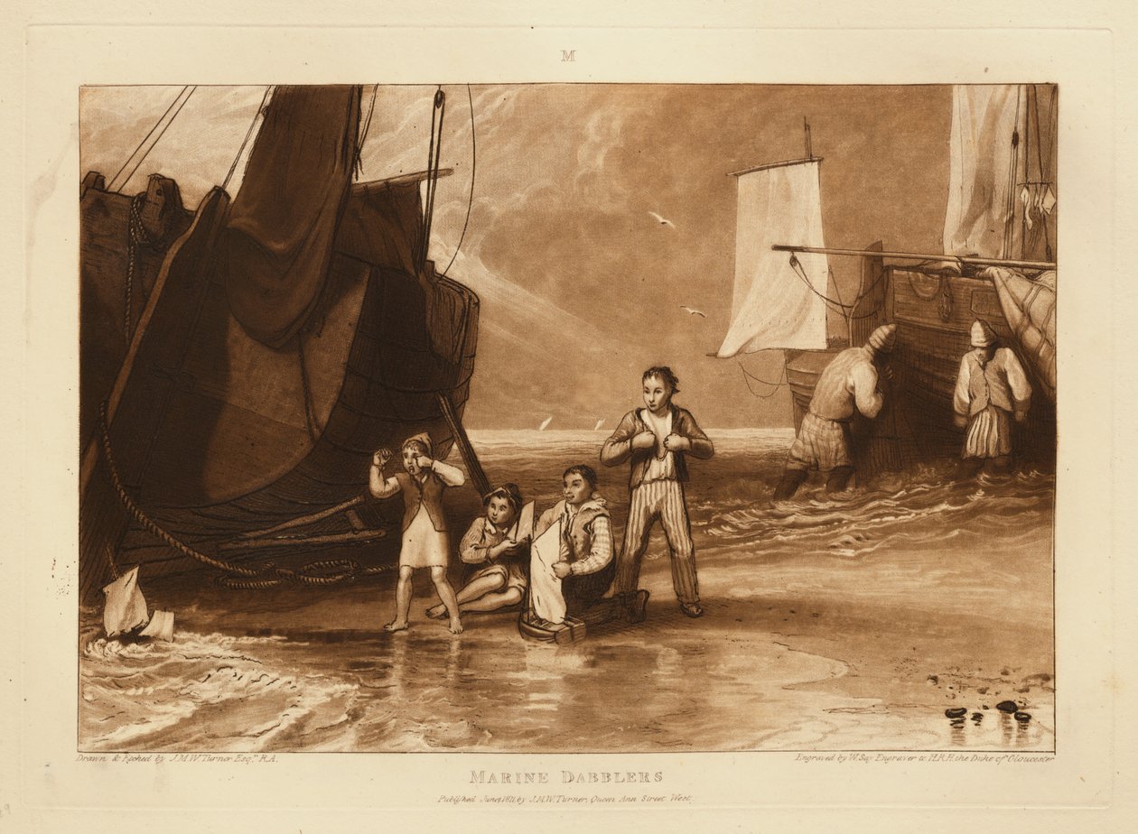Anatre di superficie marine da Joseph Mallord William Turner