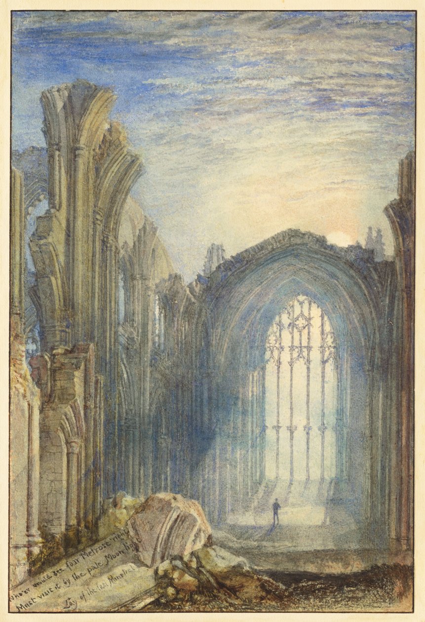 Abbazia di Melrose da Joseph Mallord William Turner