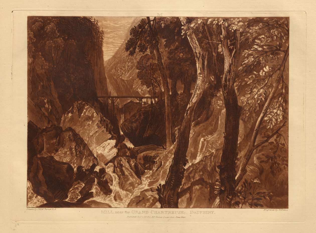 Mulino presso la Grande Chartreuse da Joseph Mallord William Turner
