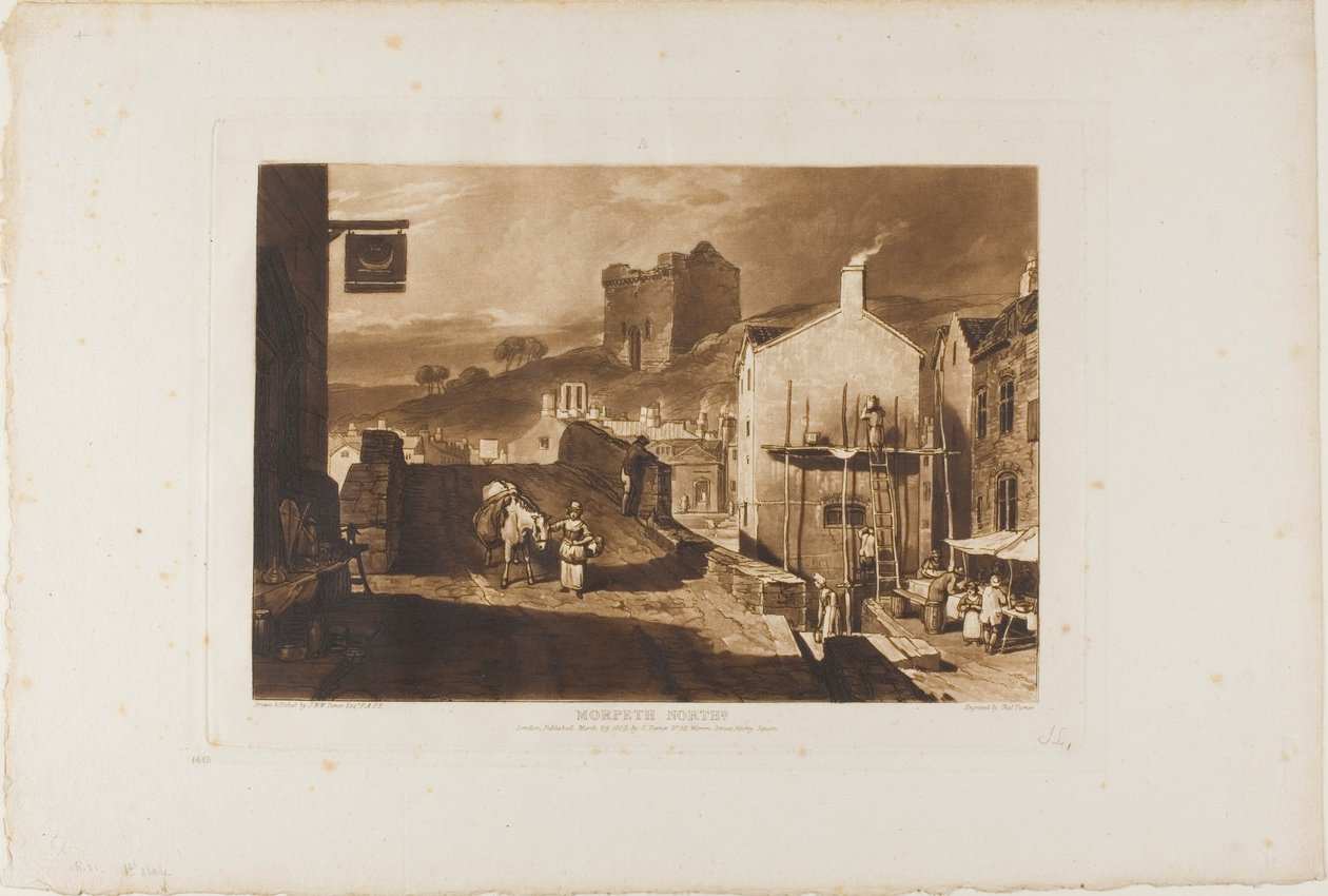 Morpeth, tavola 21 da Liber Studiorum da Joseph Mallord William Turner