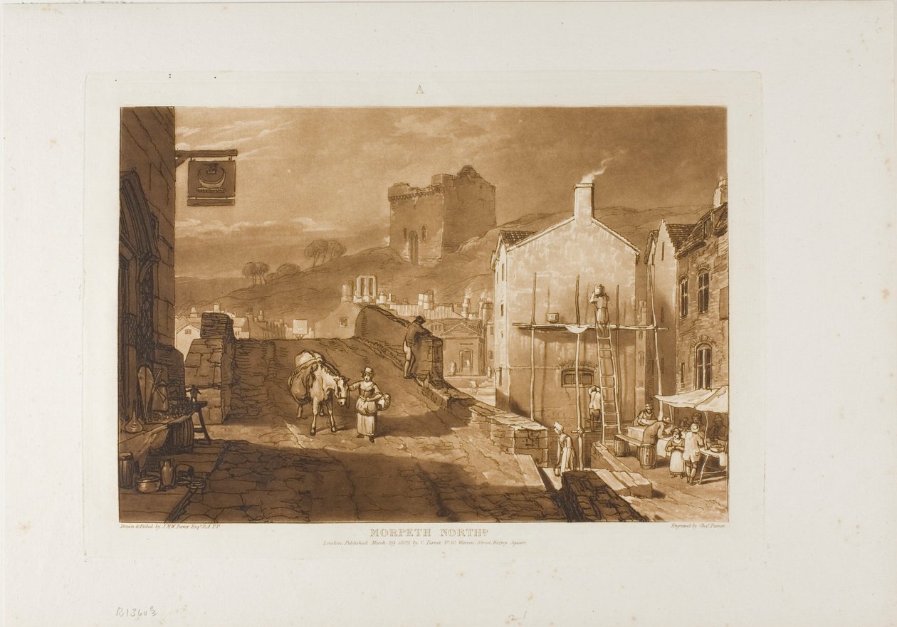 Morpeth, tavola 21 da Liber Studiorum da Joseph Mallord William Turner