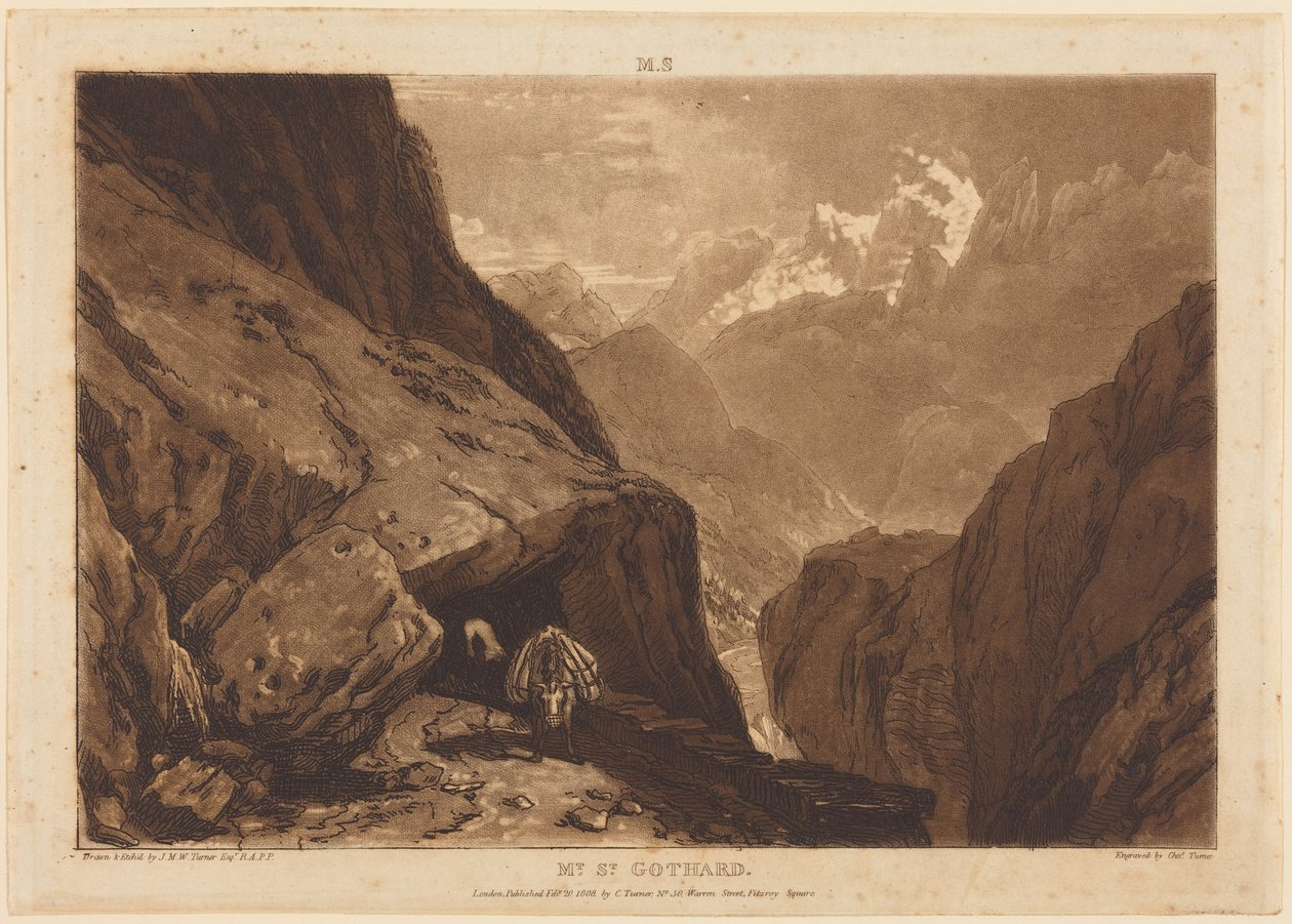 Passo del San Gottardo da Joseph Mallord William Turner