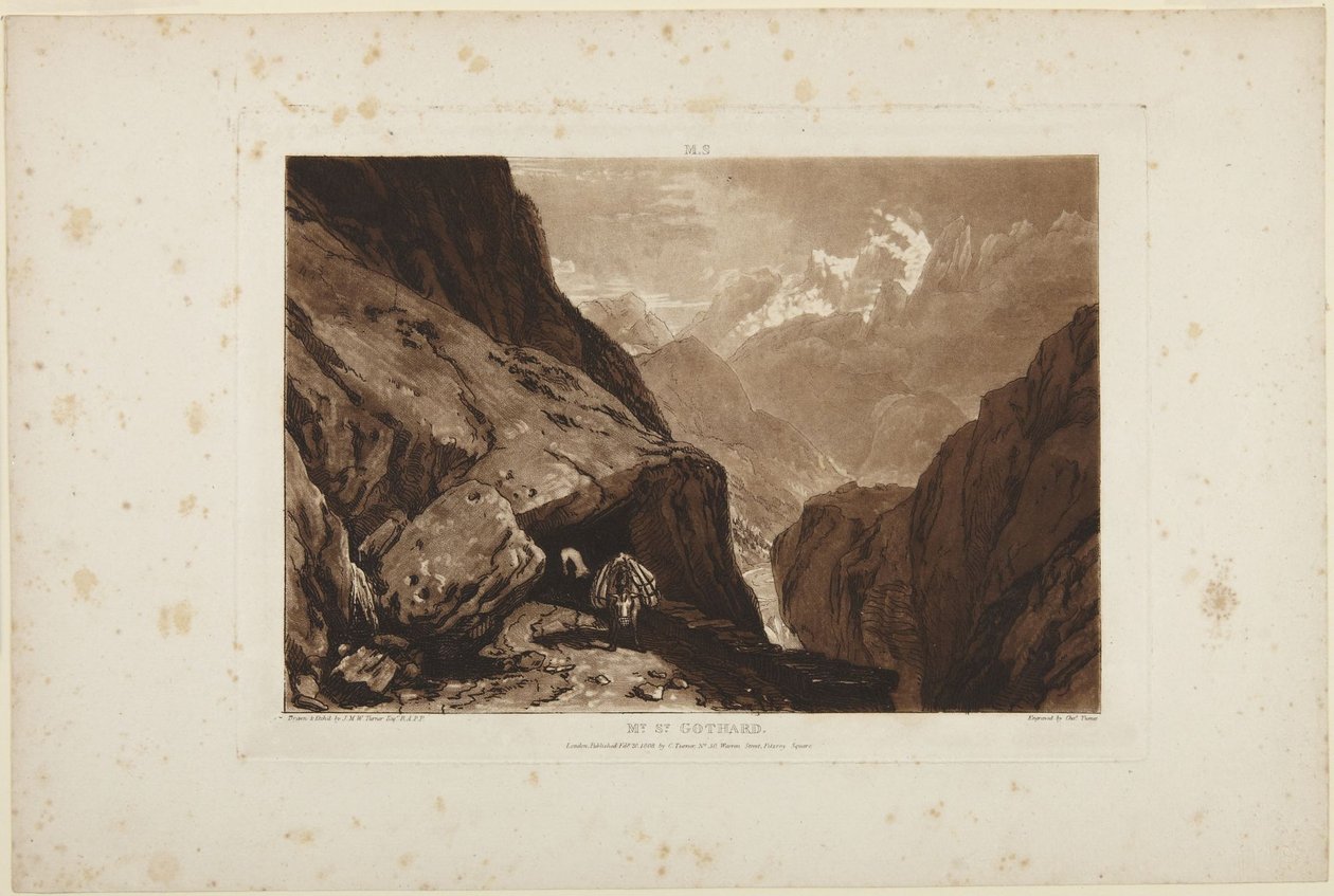 Monte San Gottardo da Joseph Mallord William Turner