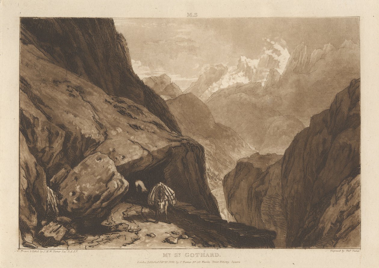 Monte San Gottardo da Joseph Mallord William Turner