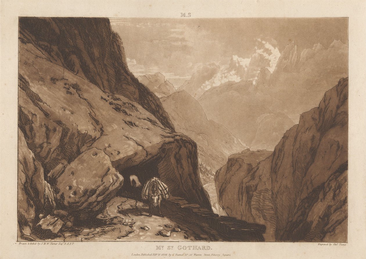Monte San Gottardo da Joseph Mallord William Turner