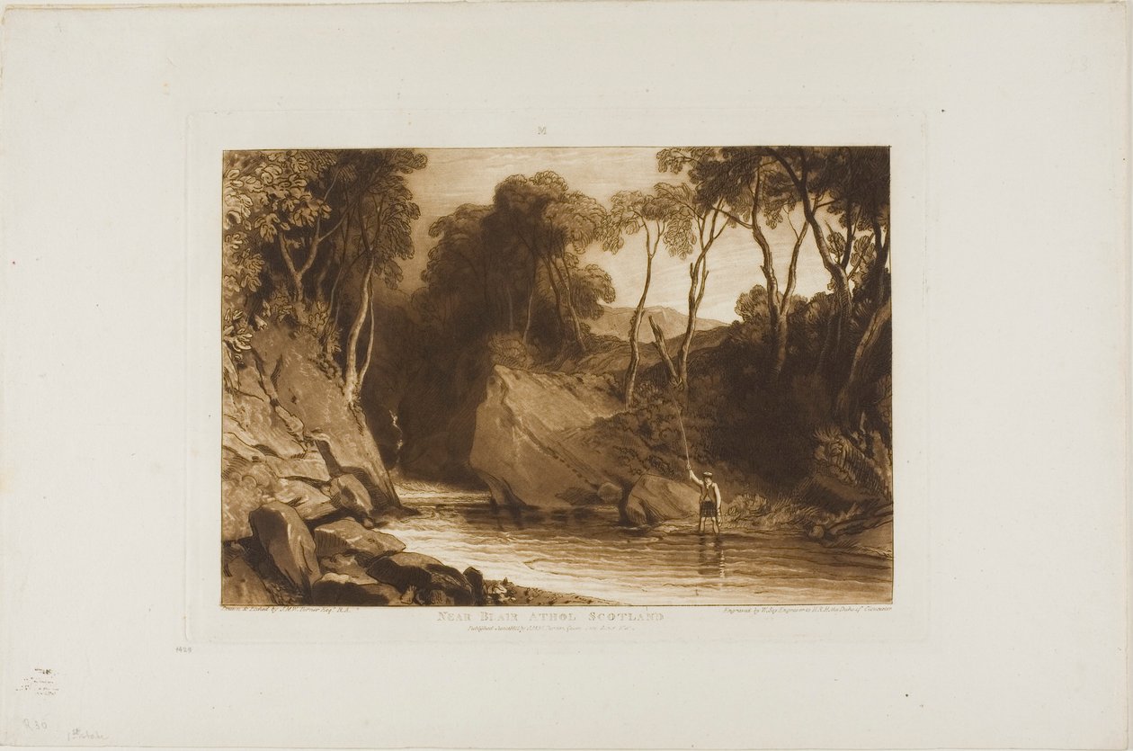 Vicino a Blair Athol, tavola 30 da Liber Studiorum da Joseph Mallord William Turner