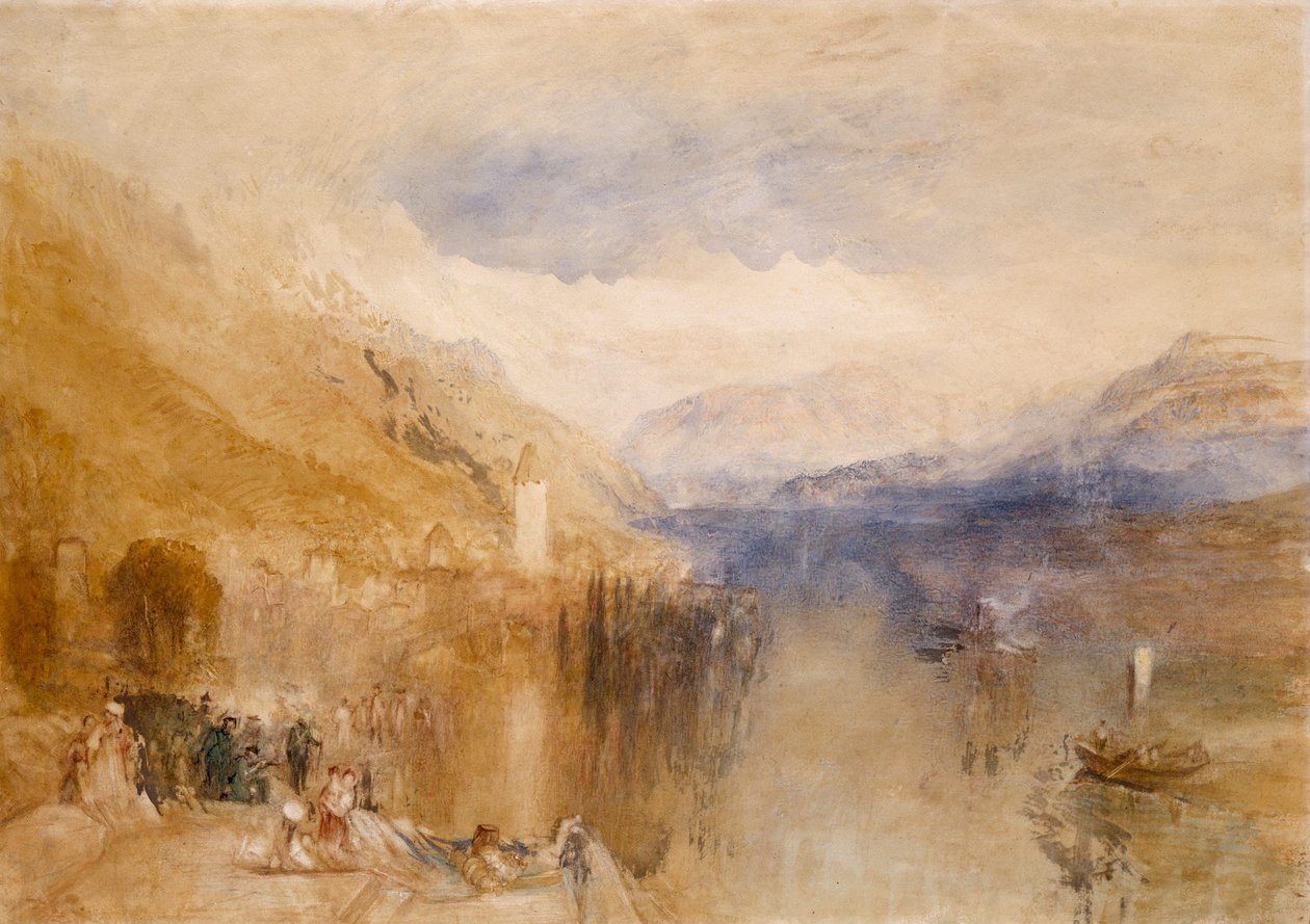 Oberhofen, Lago di Thun da Joseph Mallord William Turner