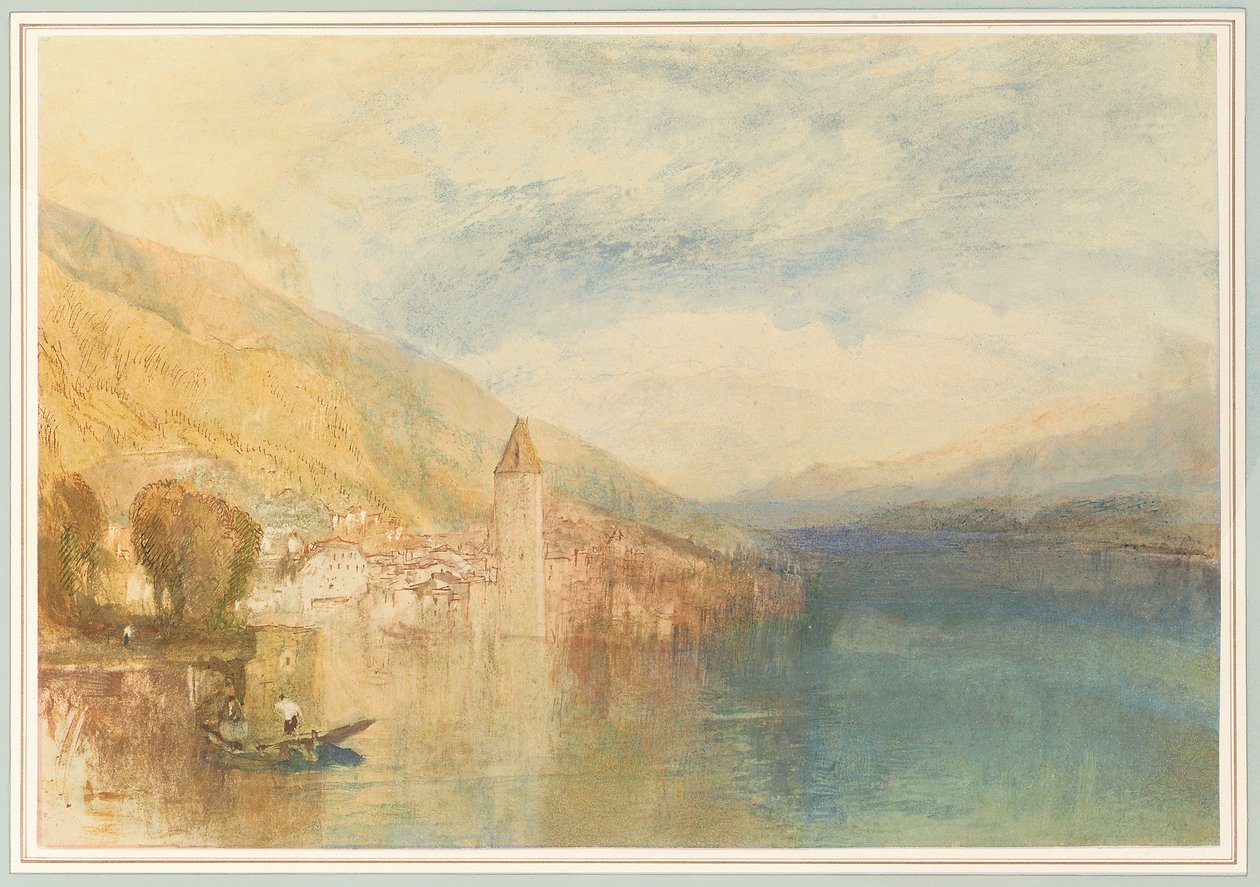 Oberhofen sul Lago di Thun, Svizzera da Joseph Mallord William Turner