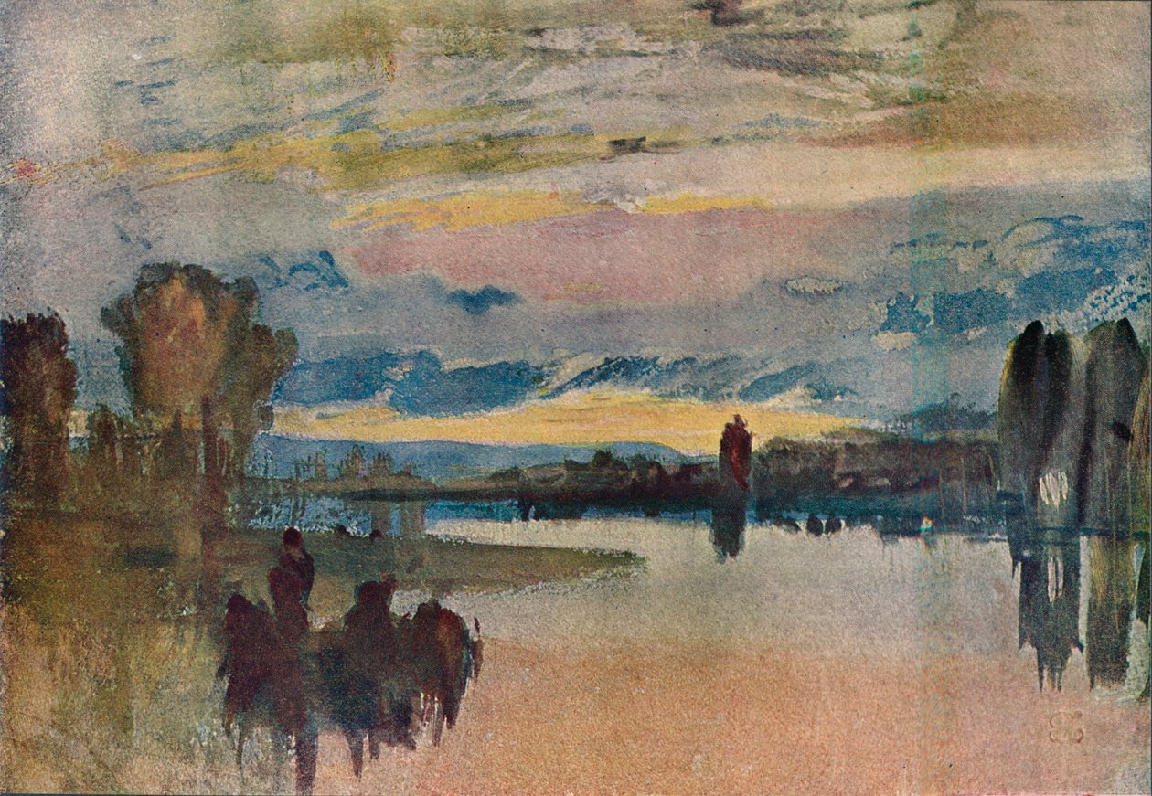 Sul Lago a Petworth - Sera, 1909 da Joseph Mallord William Turner